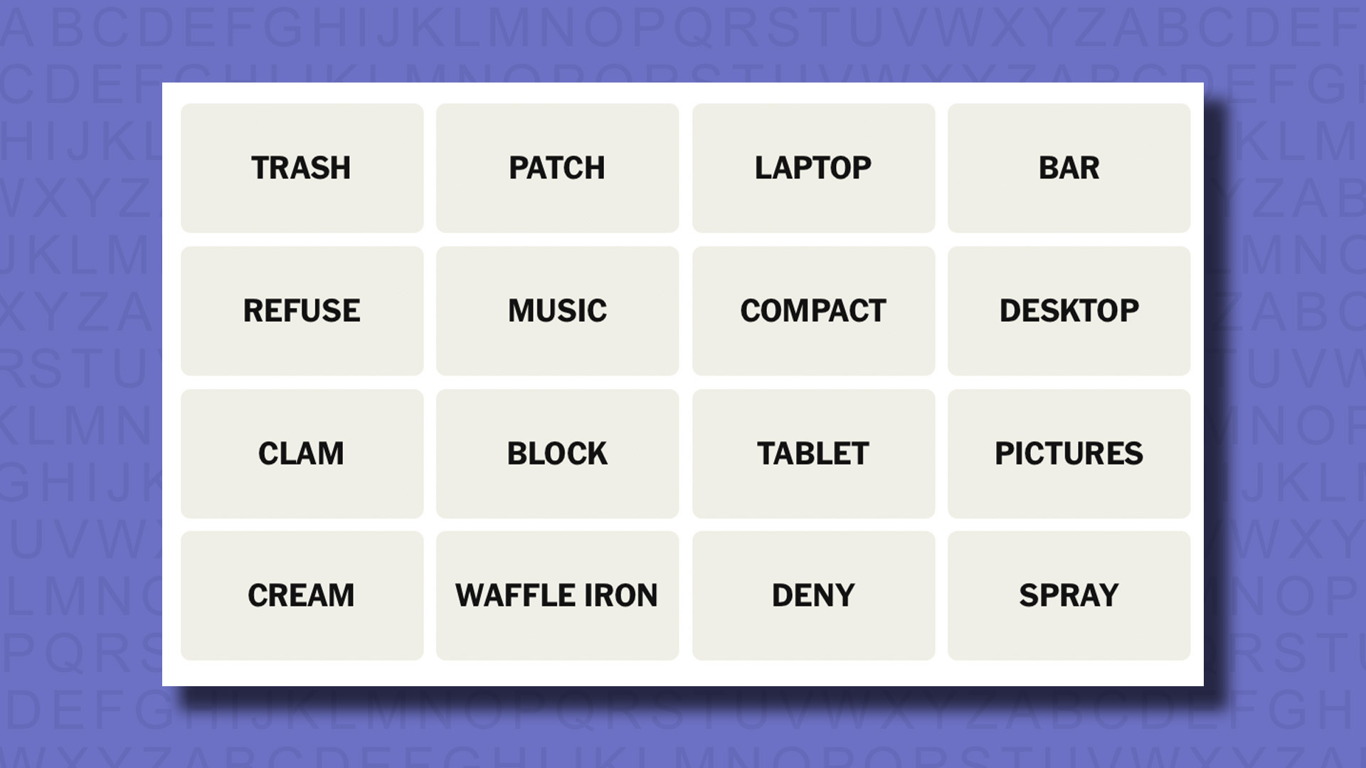 NYT Connections hints for game 710 on a purple background