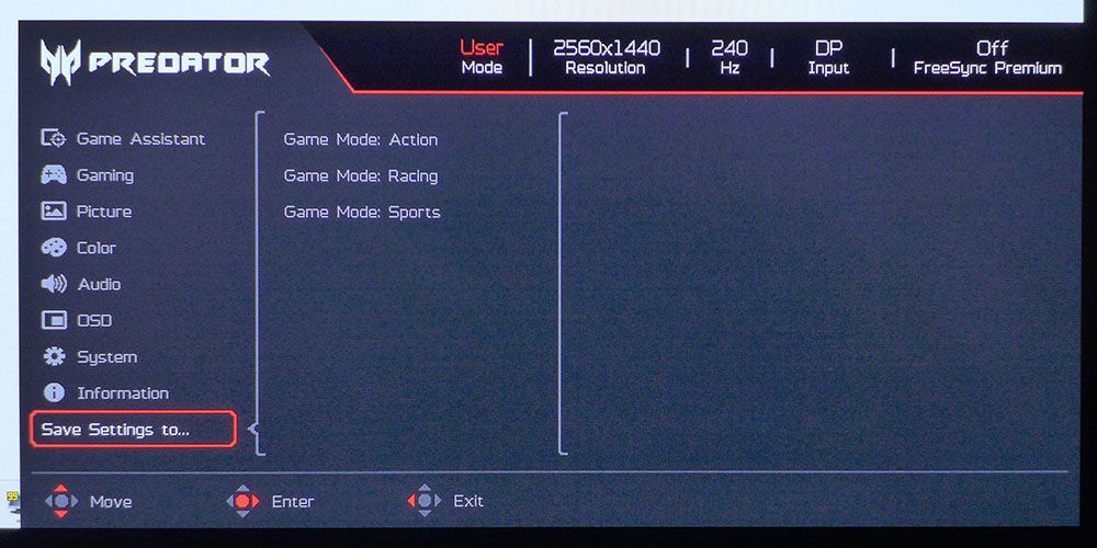 Acer Predator X27U