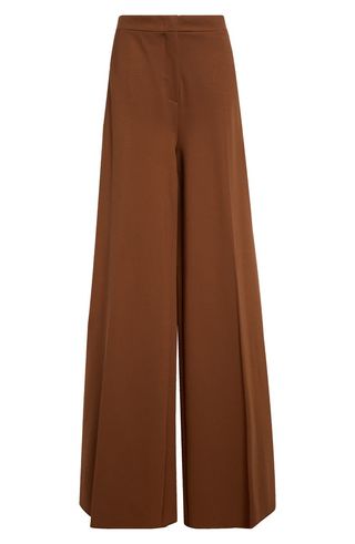 Circolo High Waist Wide Leg Compact Jersey Trousers