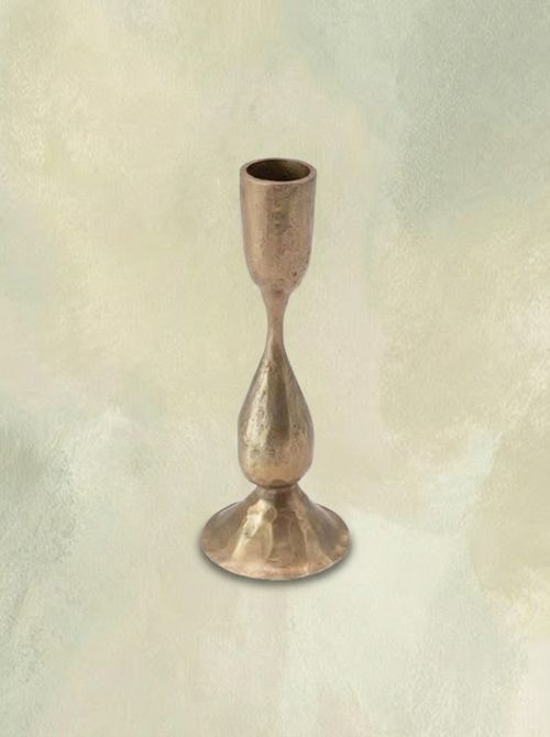 Round Hand-Forged Metal Taper Holder