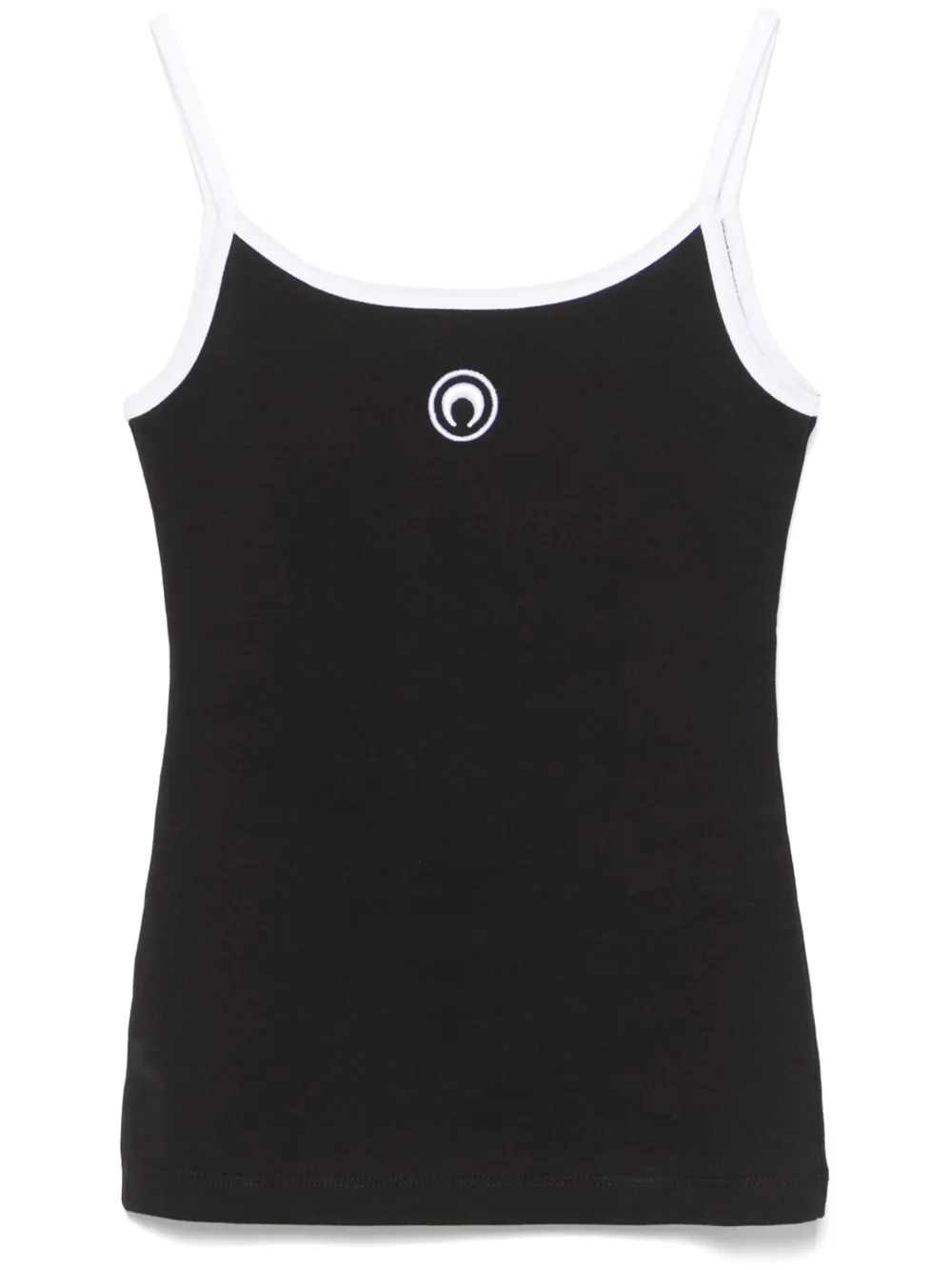 Marine Serre Moon Logo Ribbed Tank Top | S