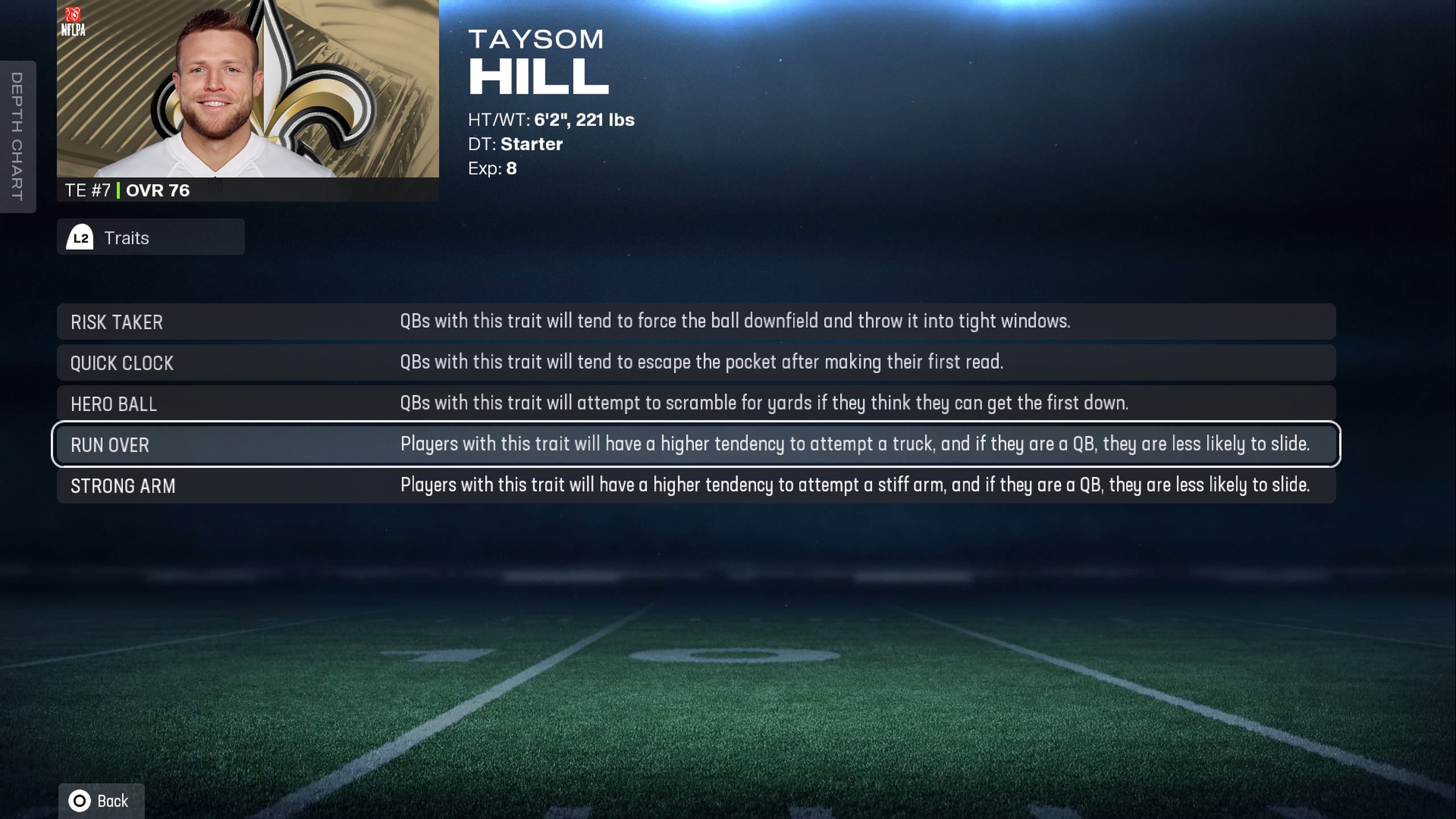 Taysom Hill&#039;s many traits in Madden 26