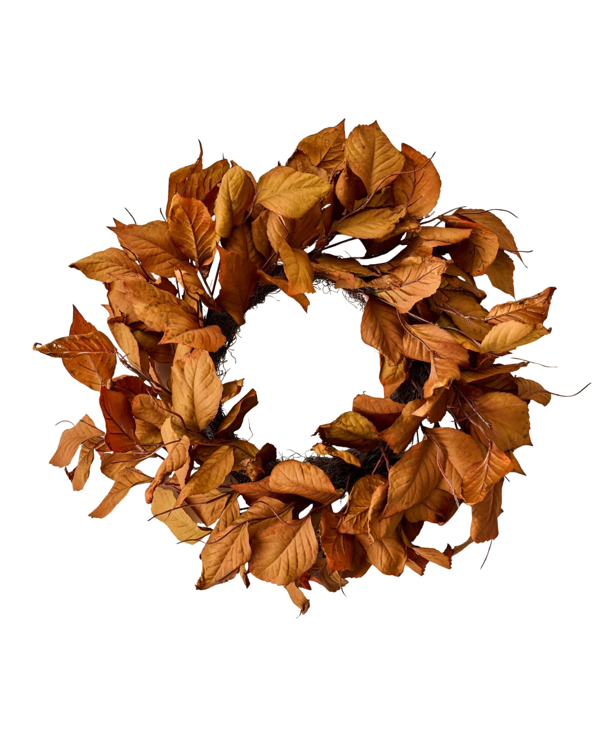 Faux Magnolia Leaf Wreath
