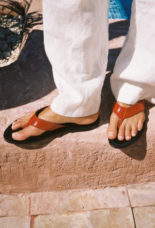 K. Jacques X Ciao Lucia Red Flip Flop