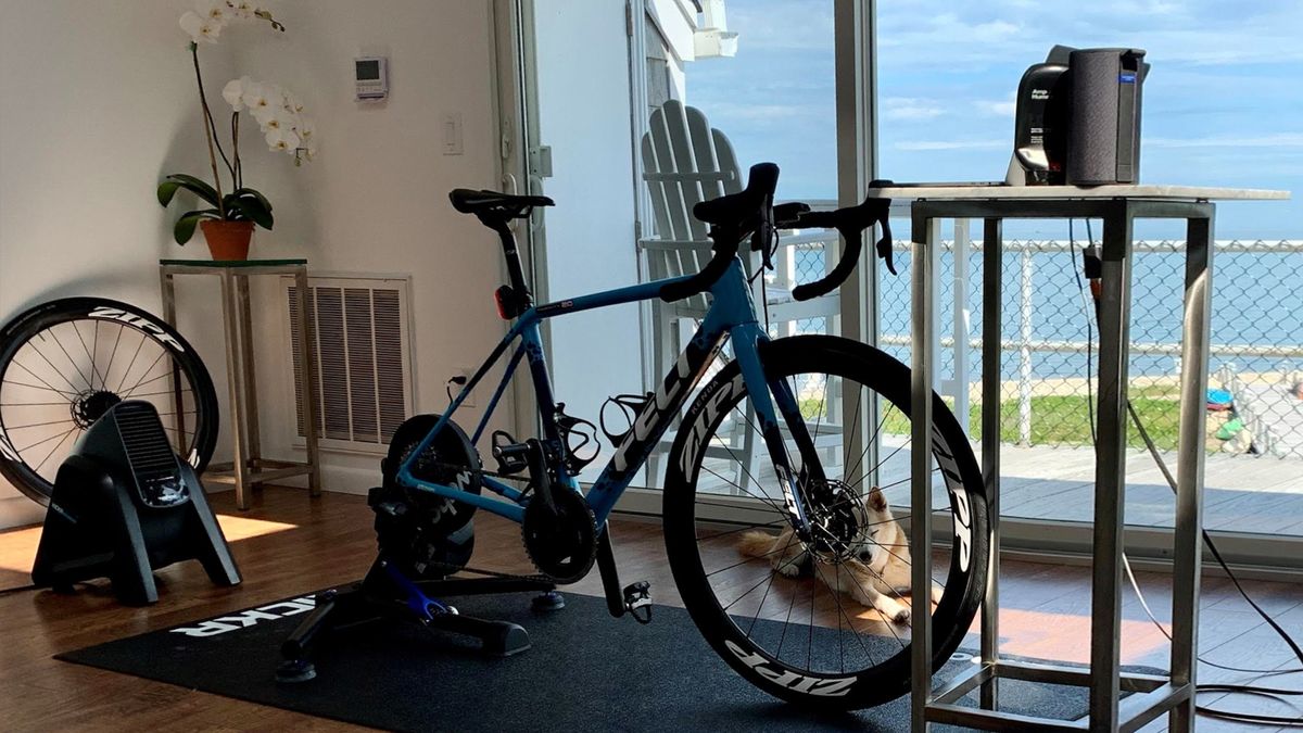 Kristen Kulchinsky&#039;s pain cave set-up