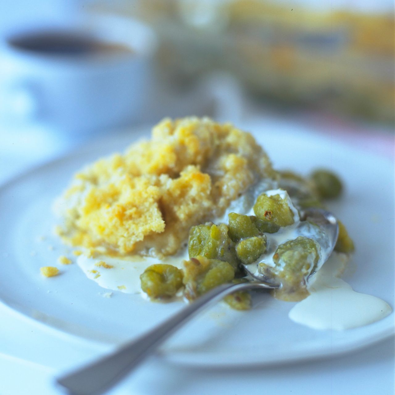 Gooseberry and Elderflower Crumble