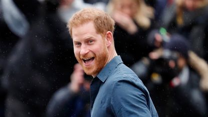  Prince Harry's sense of humor: Prince Harry, Duke of Sussex along with Jon Bon Jovi and members of the Invictus Games Choir recreates the iconic Beatles Abbey Road album cover photograph on the zebra crossing outside the Abbey Road Studios where the Invictus Games Choir are recording a special single in aid of the Invictus Games Foundation on February 28, 2020 in London, England.