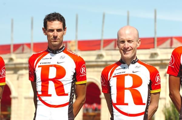 Andreas Kl&ouml;den (RadioShack) and Levi Leipheimer