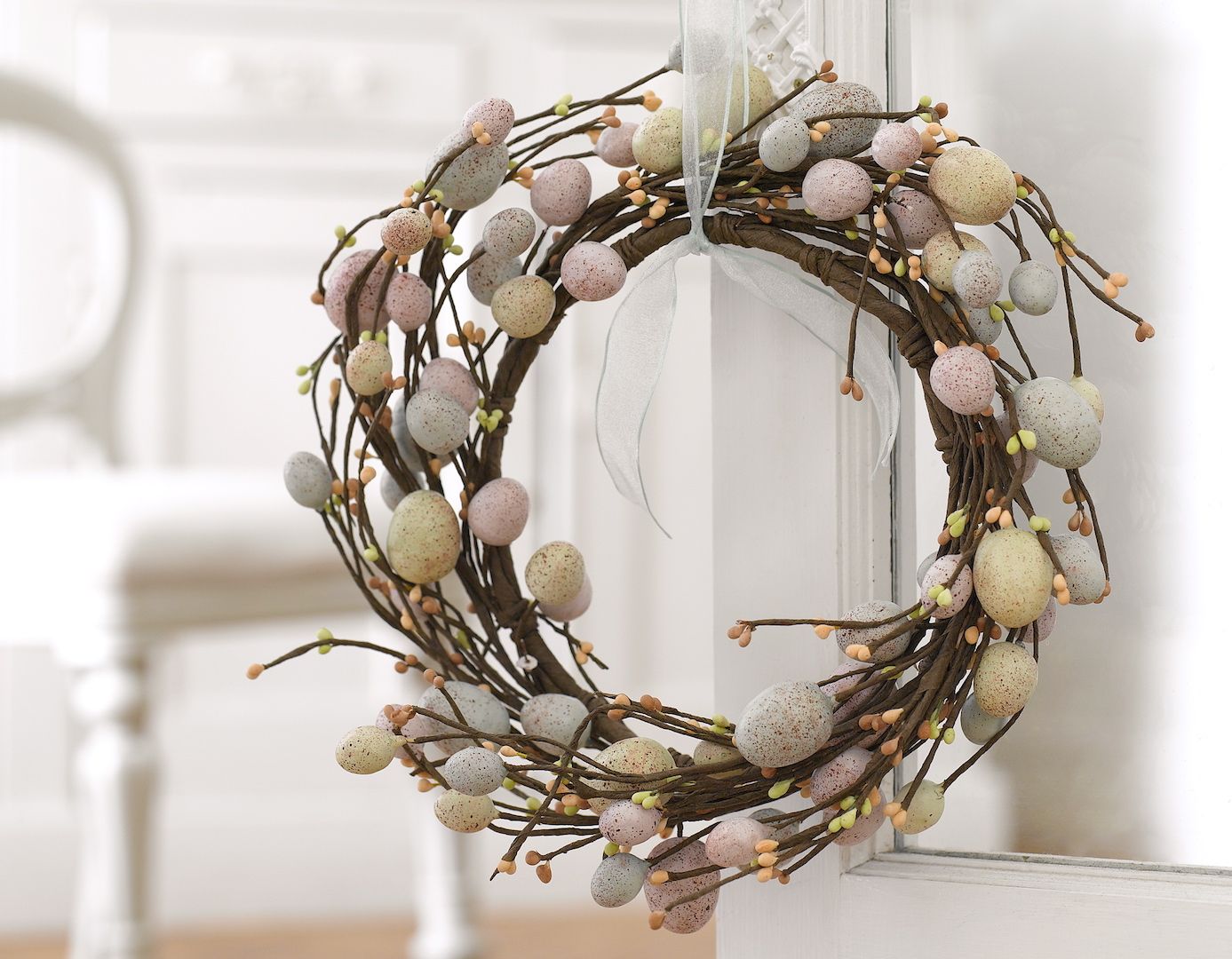 An Easter wreath