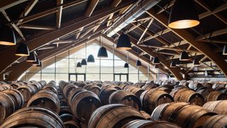 Krug Wine barrels in Joseph cellar