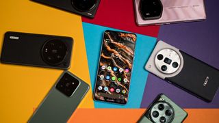 Pixel 8 Pro next to 2024 phones