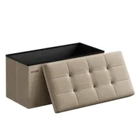 SONGMICS 30 Inches Folding Storage Ottoman Bench SONGMICS 30 Inches Folding Storage Ottoman Bench