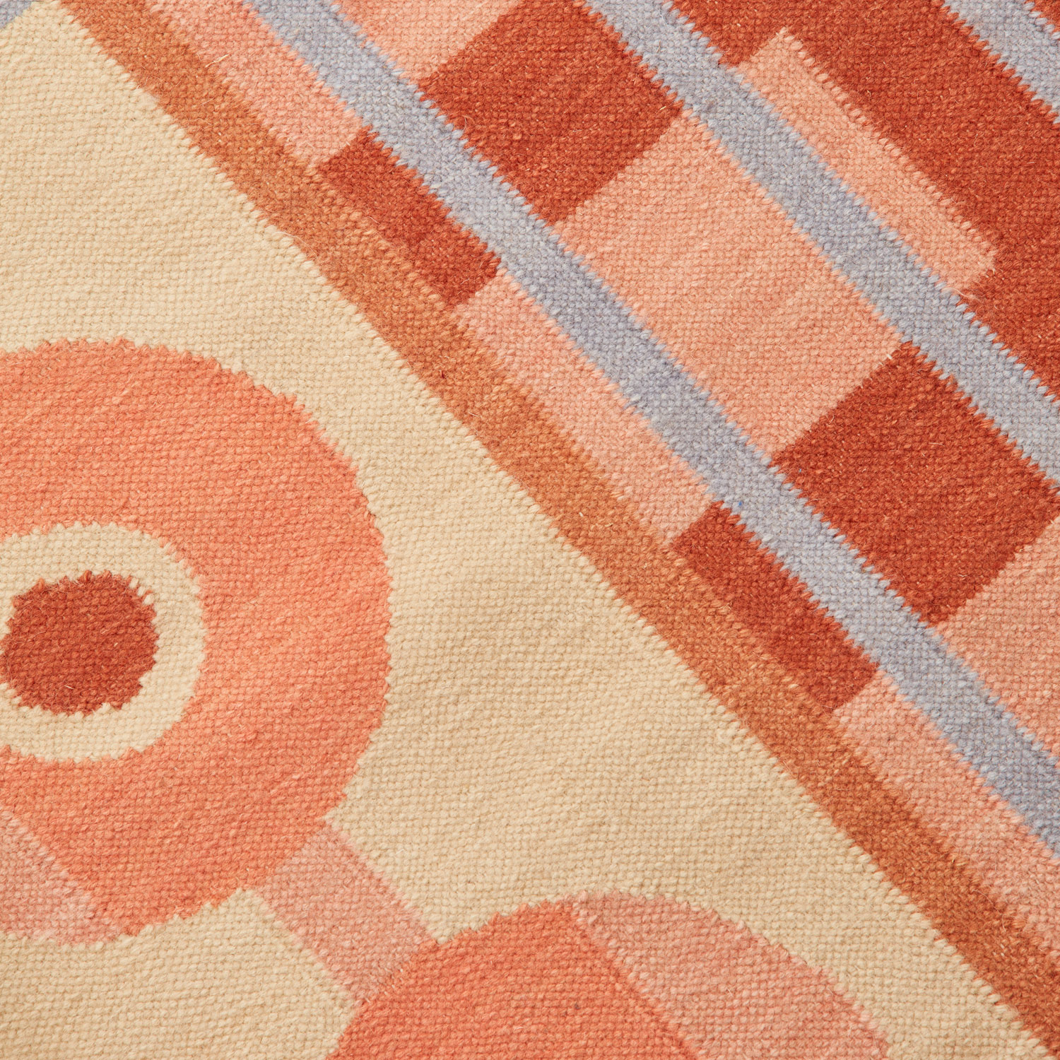 colourful geometric rug design by POoR Collective
