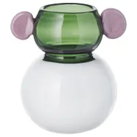 IKEA PS 2026 Vase, glass/white/green pink IKEA PS 2026 Vase, glass/white/green pink