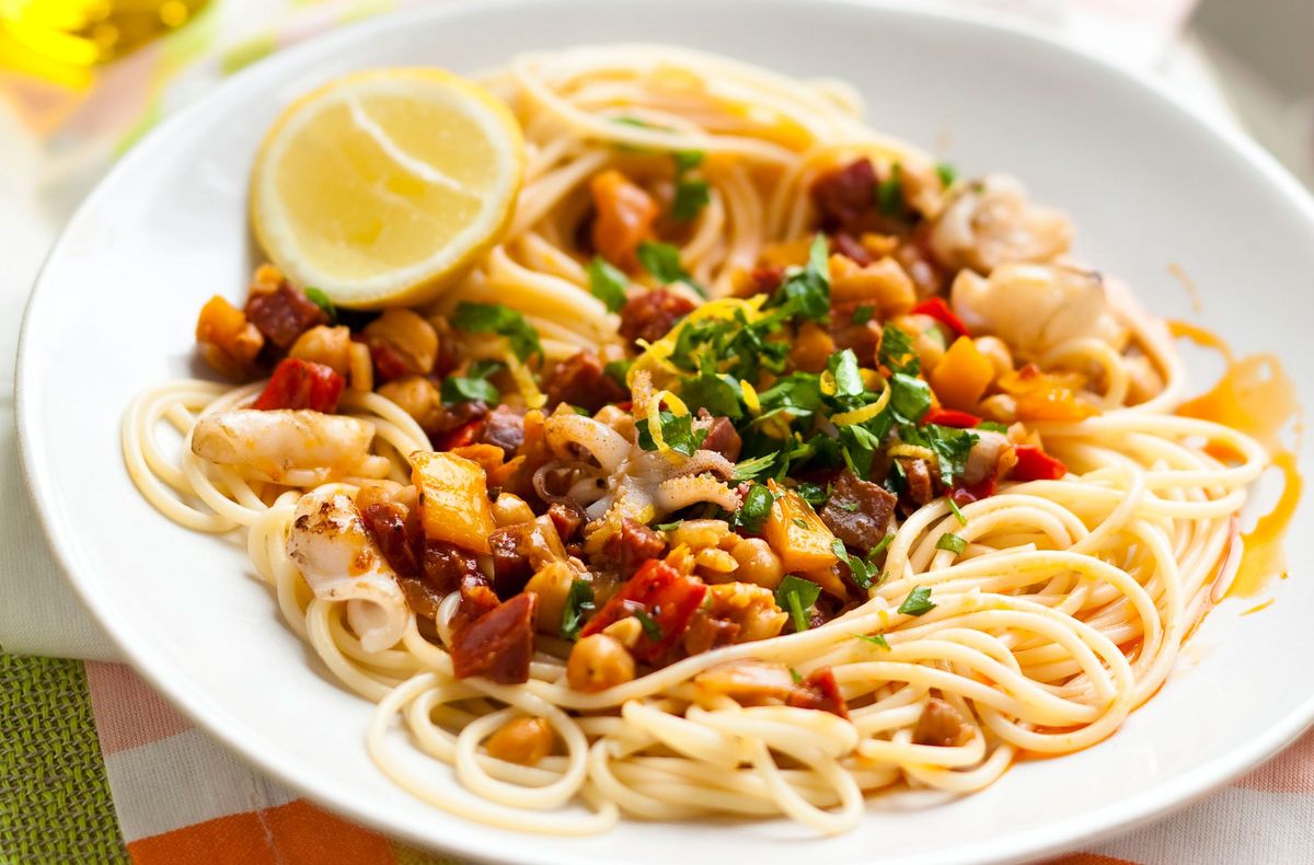 Spanishstyle spaghetti Italian Recipes GoodtoKnow