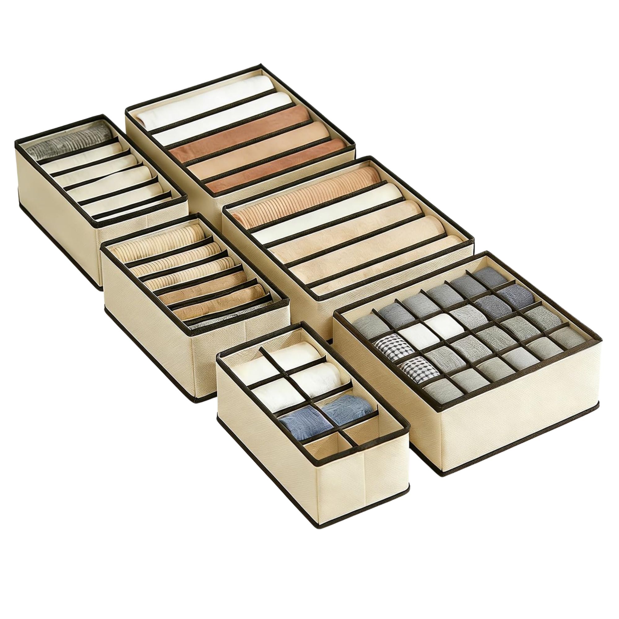 Evance, Underwear Drawer Organisers, Set of 6