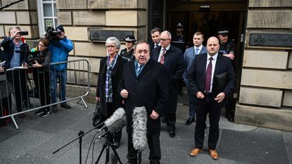 Alex Salmond departs Edinburgh High Court in March 2020