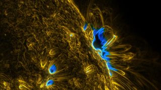 Sun plasma and sunspots observed by NASA