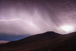 Lightning over the Desert