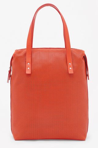 Cos Perforated Leather Shopper, £135