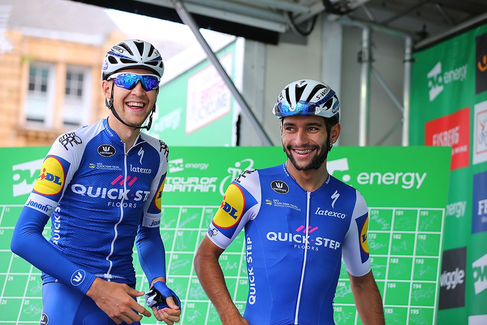 Fernando Gaviria before the start of stage 4