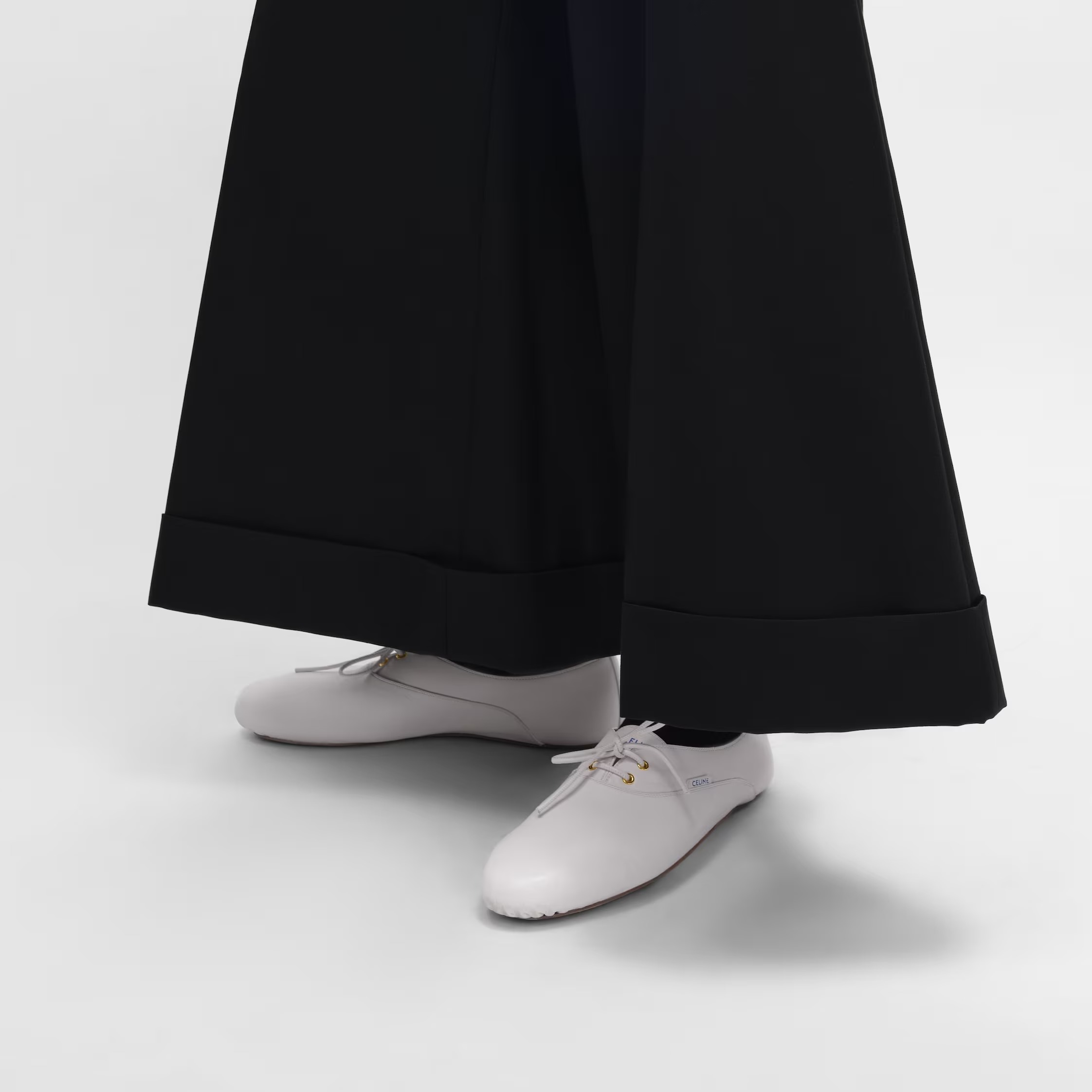 CELINE, Ballet - Lace-Up Shoe in Lambskin