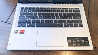 Acer Aspire Go 14 keyboard and touchpad.