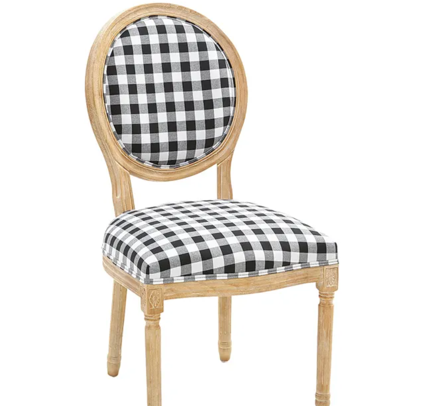 pier one buffalo plaid chair