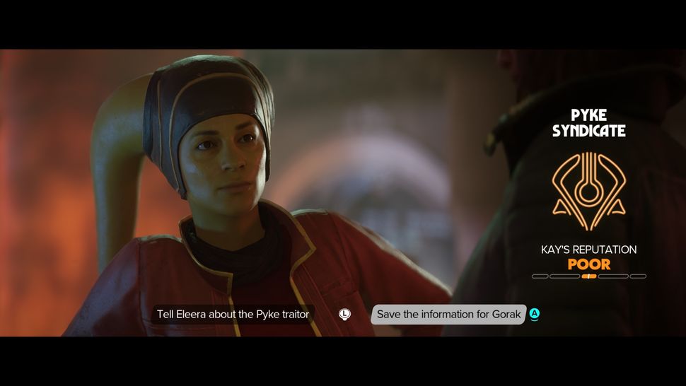 Star Wars Outlaws: Should you tell Eleera about the Pyke traitor or ...