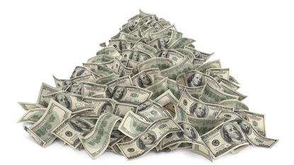 A large pile of cash.