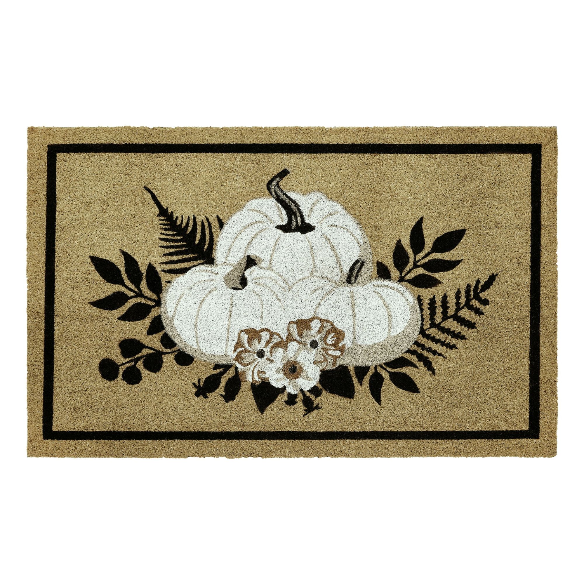 Pumpkin door mat
