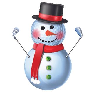 Golfing Snowman
