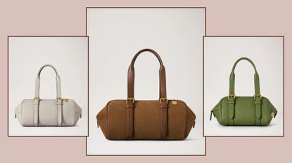 three shots of the new mulberry boston bag
