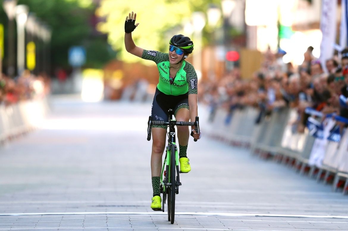 Sabrina Stultiens wins stage 1 of the Emakumeen Bira
