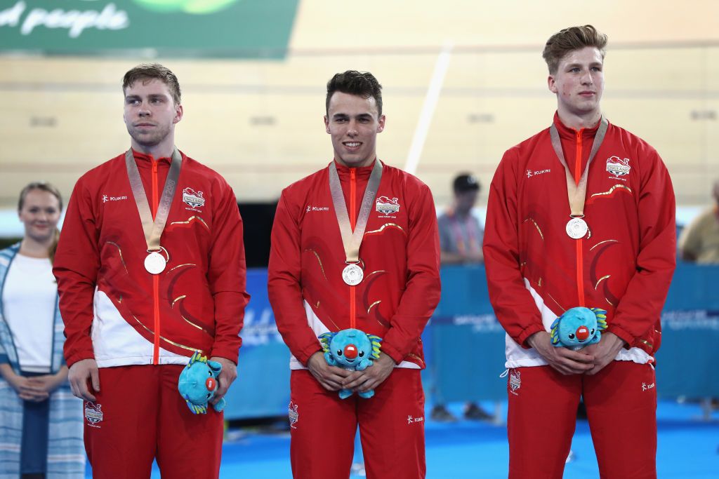 England won the silver medal in the team sprint