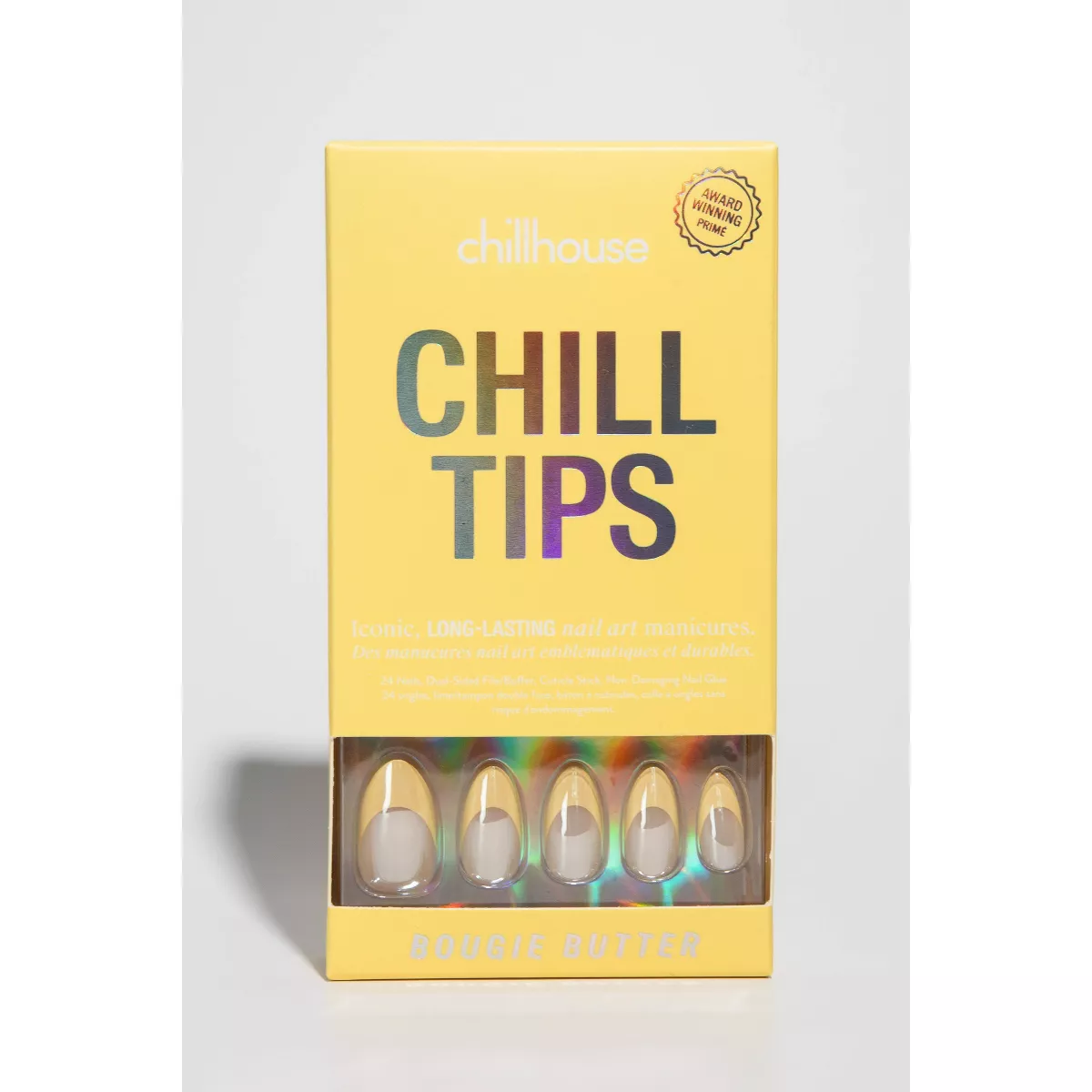 Chillhouse Chill Tips Press-On Fake Nails - Bougie Butter - 24ct