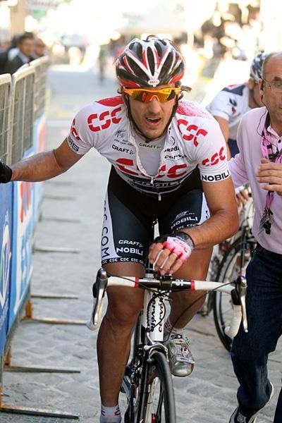 Fabian Cancellara (Team CSC) at the finish.