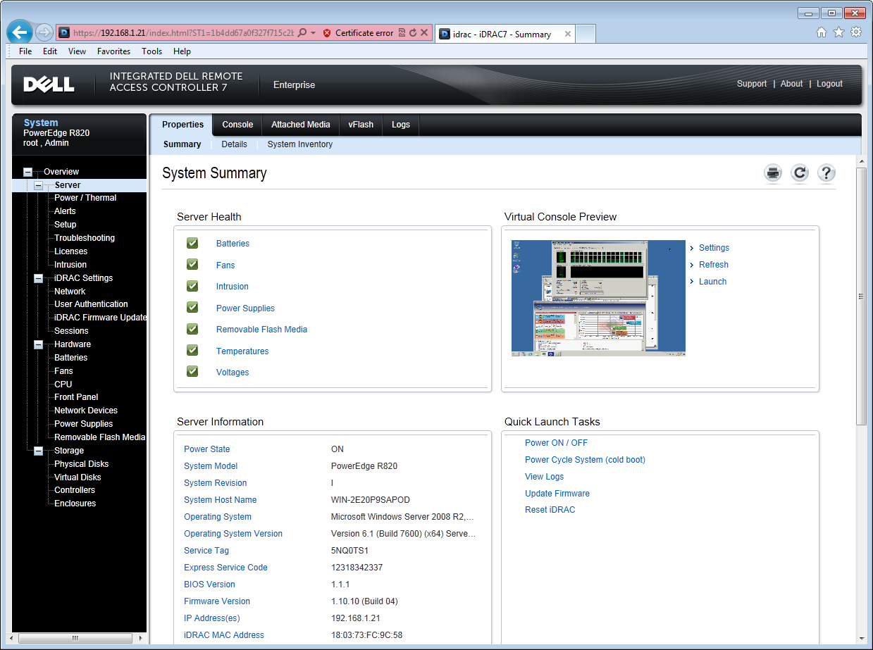 Dell PowerEdge R820
