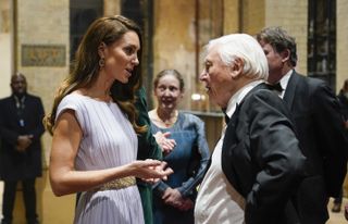 Kate Middleton talks to David Attenborough at Earthshot Prize 2021