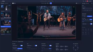 Iris auto tracking software following a live music performance. 