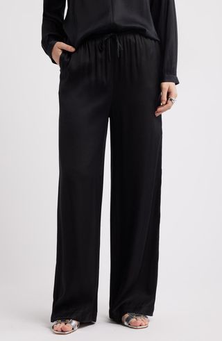 Satin Drawstring Pants