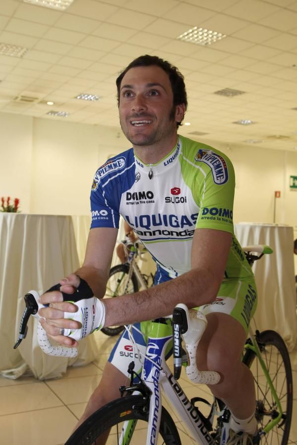 Ivan Basso at the Liquigas-Cannondale presentation.