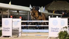 Abdel Said and Arpege DU Ru wining last night's grand prix at the Winter Equestrian Festival