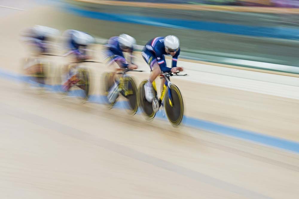 The French team at speed