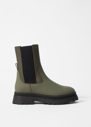 Lined Leather Chelsea Boots