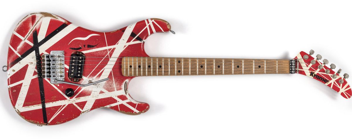 Eddie Van Halen's Kramer that he used in the Hot For Teacher video was sold at auction for just under $4 million