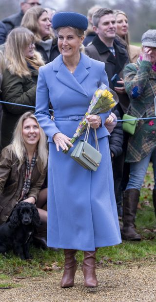 Sophie, Duchess of Edinburgh at the Sandringham walkabout, 2024