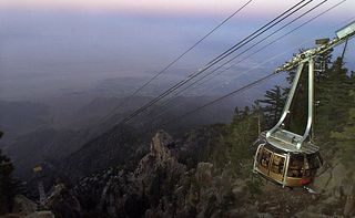 A carriage on the Palm Springs Aerial Tramway