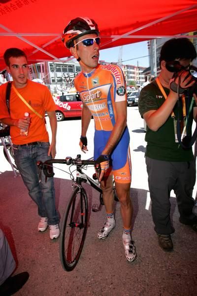 Radoslav Rogina (Loborika) in the waiting area.