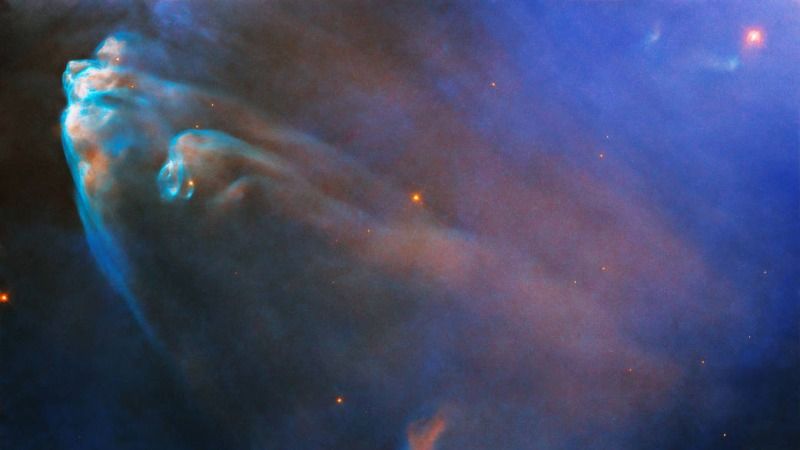 Shock! Hubble telescope traces collisions in 'Running Man' nebula